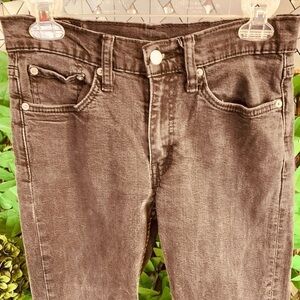 Levis 514 Jeans Denim Black Light Wash Straight Men Size 29x30